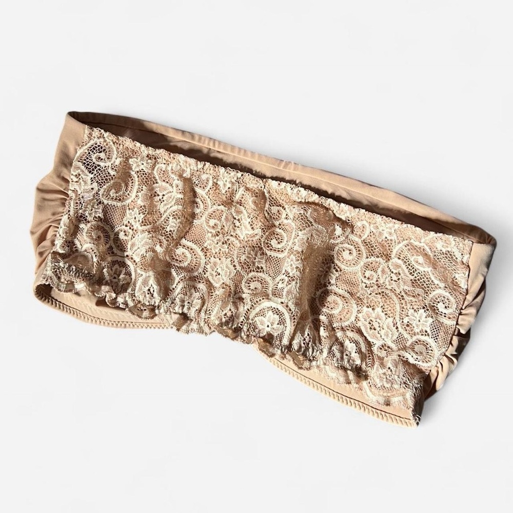 Commando Lace Bandeau in Tan